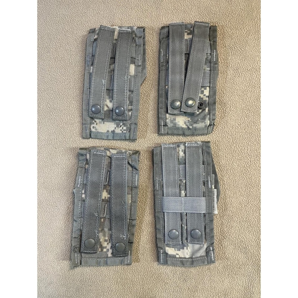 Set of 4 MOLLE Triple Magazine Pouch Dump Pouch Army Digital Camo - Picture 2 of 8